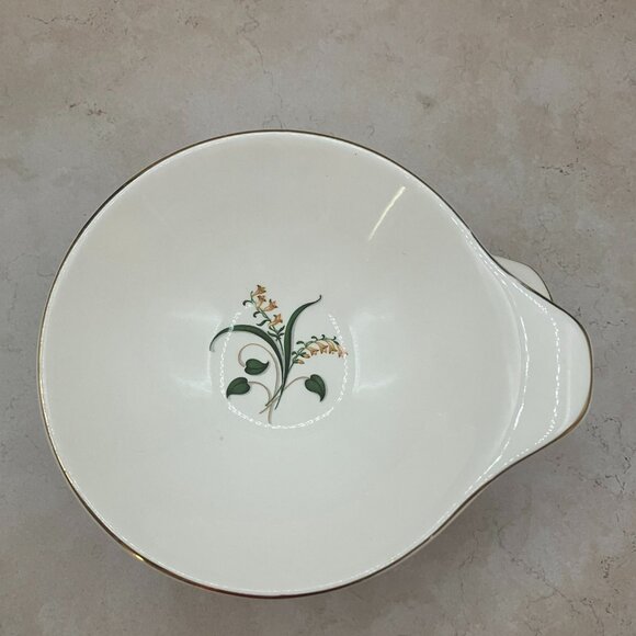 Edwin Knowles Set of 4 Lugged Bowls Vintage 1940s Forsythia Earthenware RARE - Picture 7 of 11